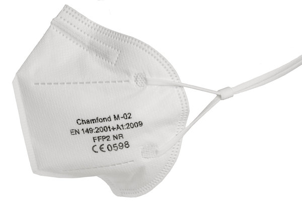 Atemschutzmasken der Schutzstufe FFP2 (ohne Ausatemventil) mit verlängerten Ohrschlaufen, 10er-Pack